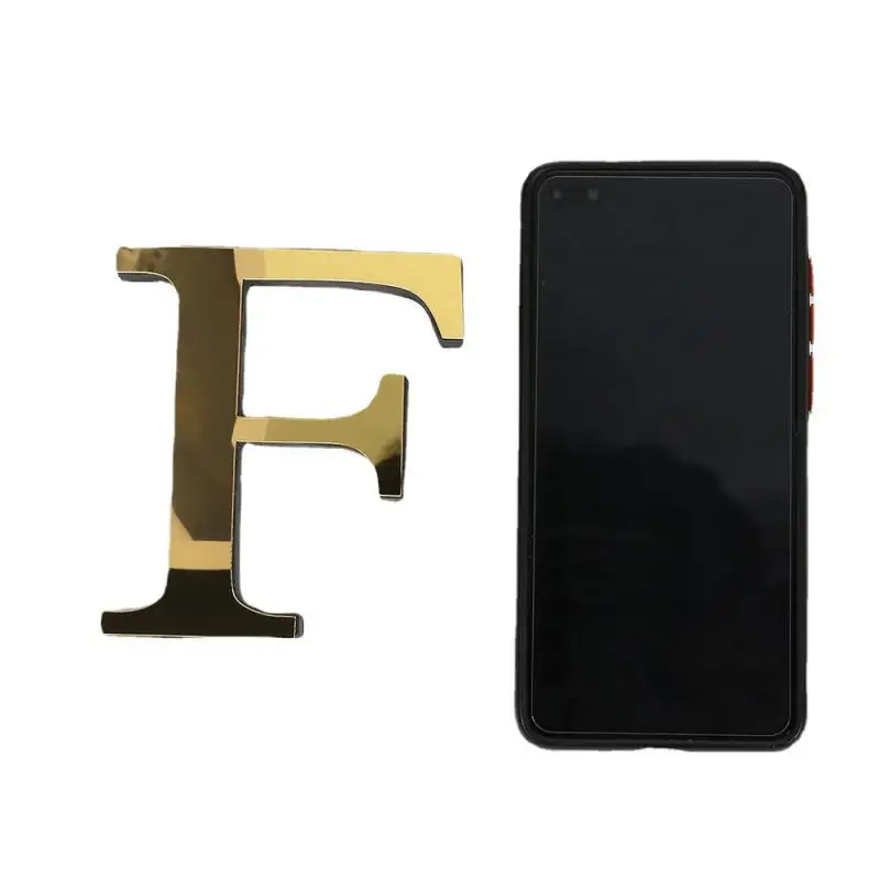 26 букв настенная наклейка 3D зеркальные акриловые наклейки домашний декор