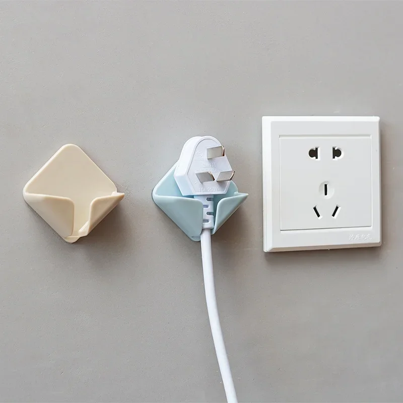 5/6 шт. вешалка для розетки держатель шнура питания без гвоздей стеллаж хранения