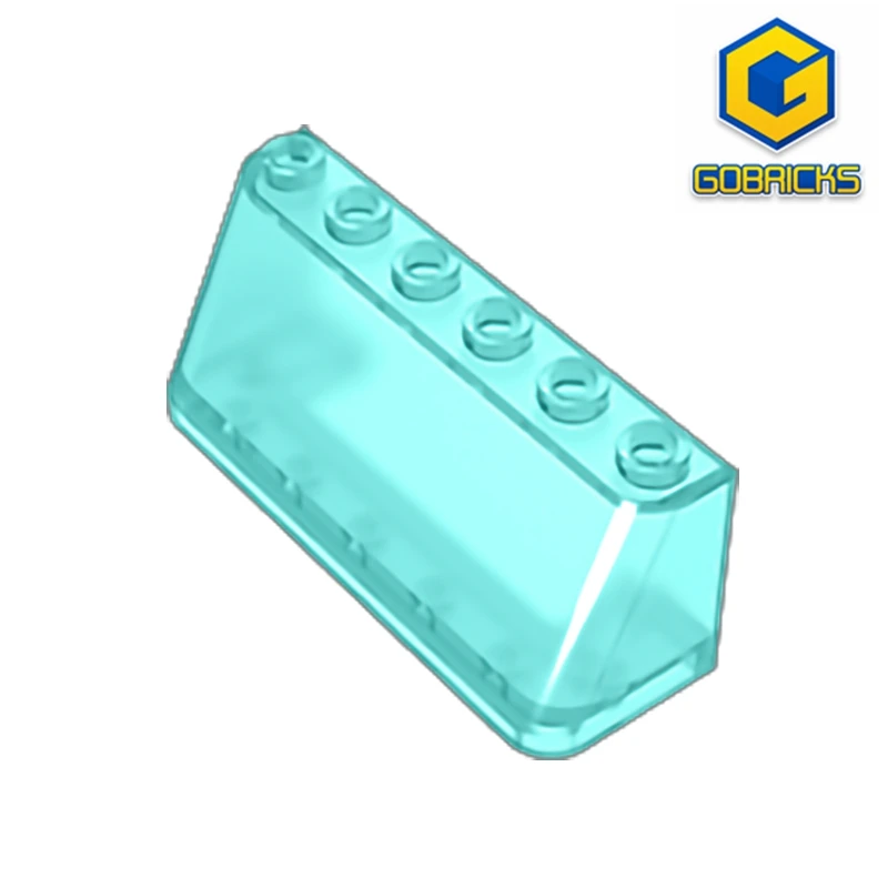 

MOC DIY строительный блок для лобового стекла 2X6X2 прозрачность-2x6x2 лобовое стекло автомобиля, совместимое с lego 4176