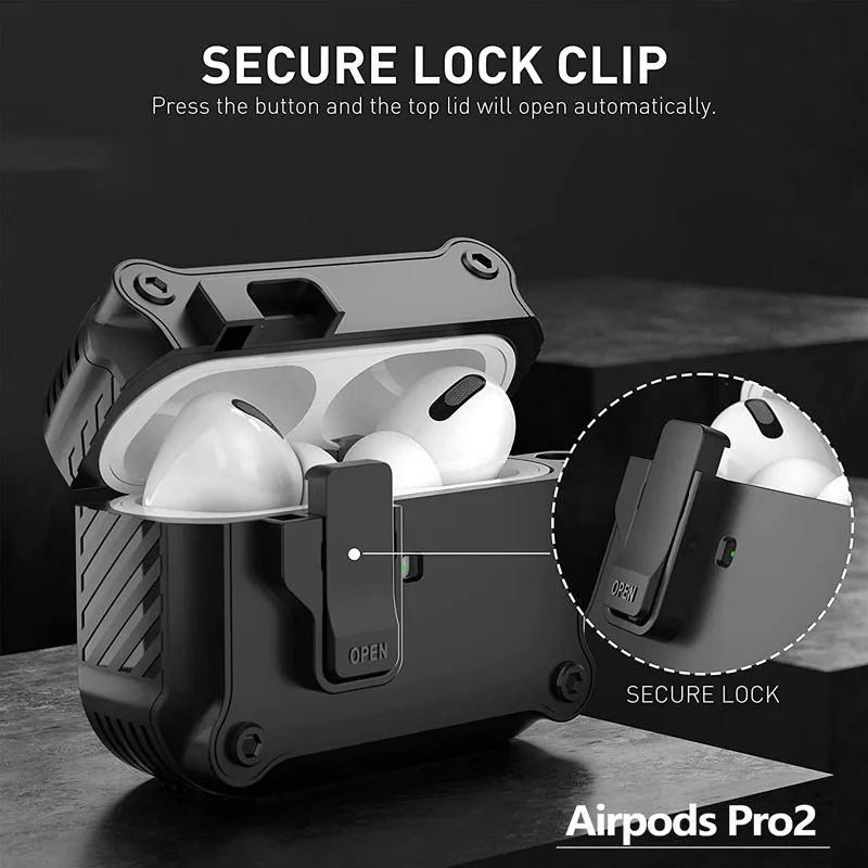 

Защитный зажим для наушников планшетов Airpods Pro 2022, автоматический выключатель для зарядки, армированный чехол для Airpods 1/2/3 2021