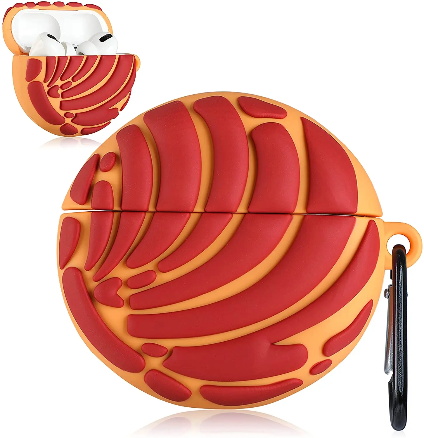 

3D Silicone Concha Pink for Air Pod Case Pro for Airpod Pro 3 Case Custom Cute Snack Bread Mexi Earphone Accessories Cover Girl