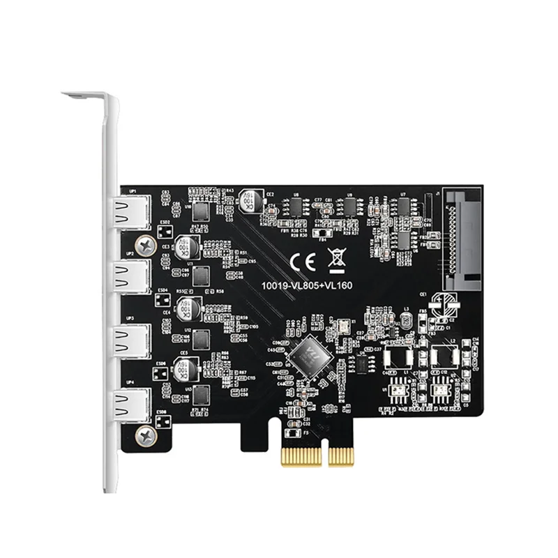 

Плата расширения PCIE на Type-C USB 3,1, 5 Гбит/с, 15 контактов, 4 порта SATA