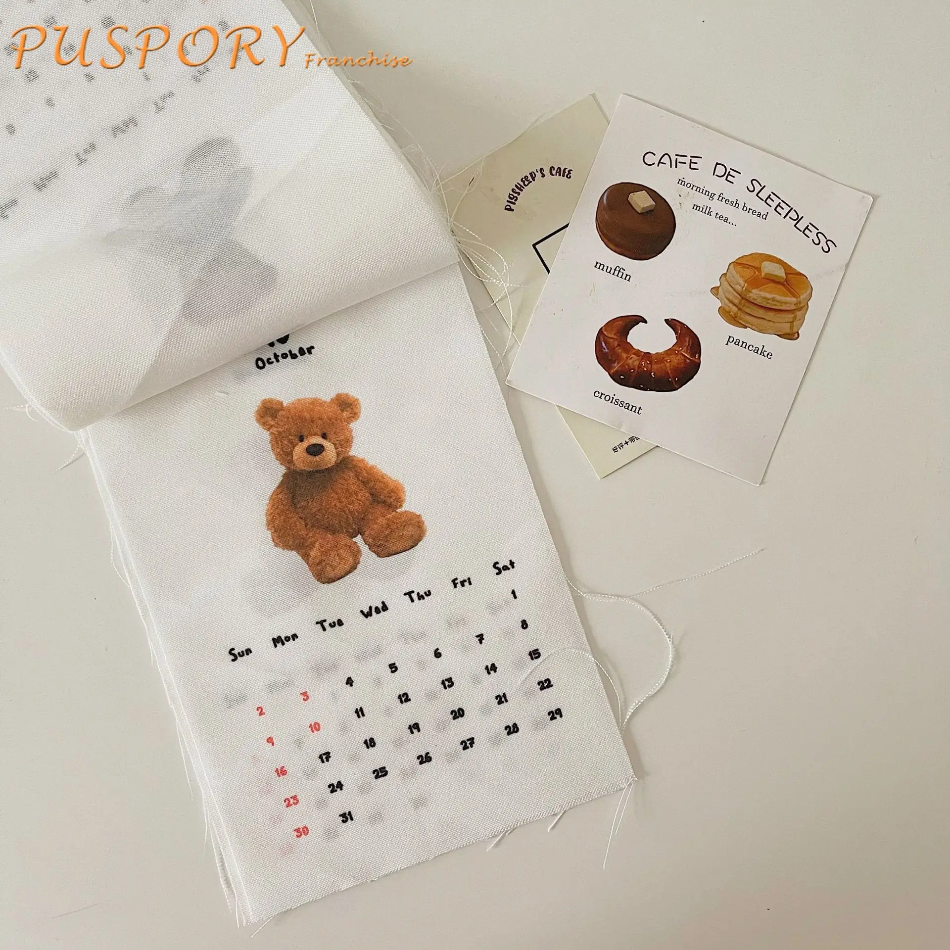 

2022 год, календарь с милым медведем, художественный календарь для детского сада, украшение для детской комнаты, Фотофон для новорожденных, де...