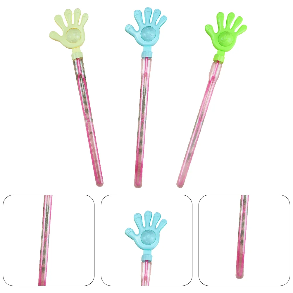 

3pcs Creative Palm Luminous Bubble Making Sticks Kids Bubble Making Toys
