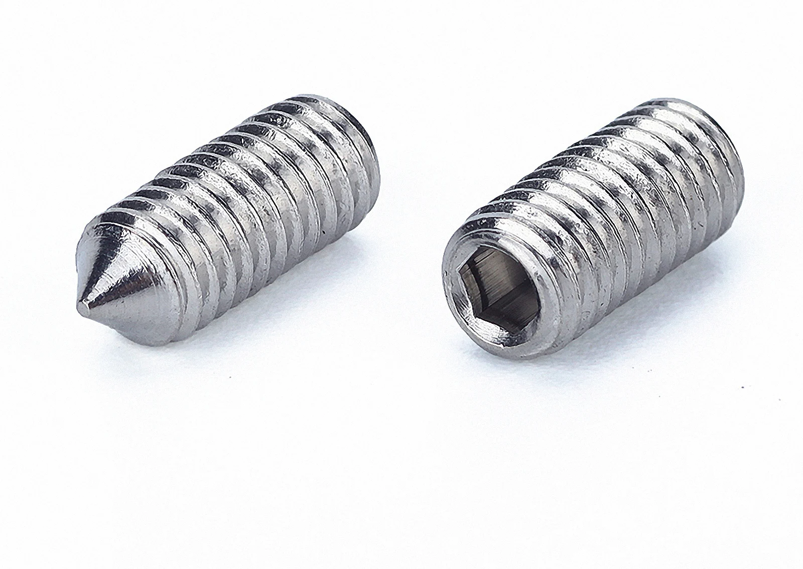 

304 Stainless Steel Set Screw Hex Hexagon Socket Set Screws Cone Point Grub Screw DIN914 M3 M4 M5 M6 M8 M10 M12 A2
