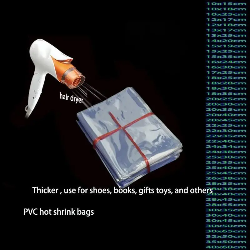 

Термоусадочные пакеты из ПВХ daxiyanglianmeng для подарков