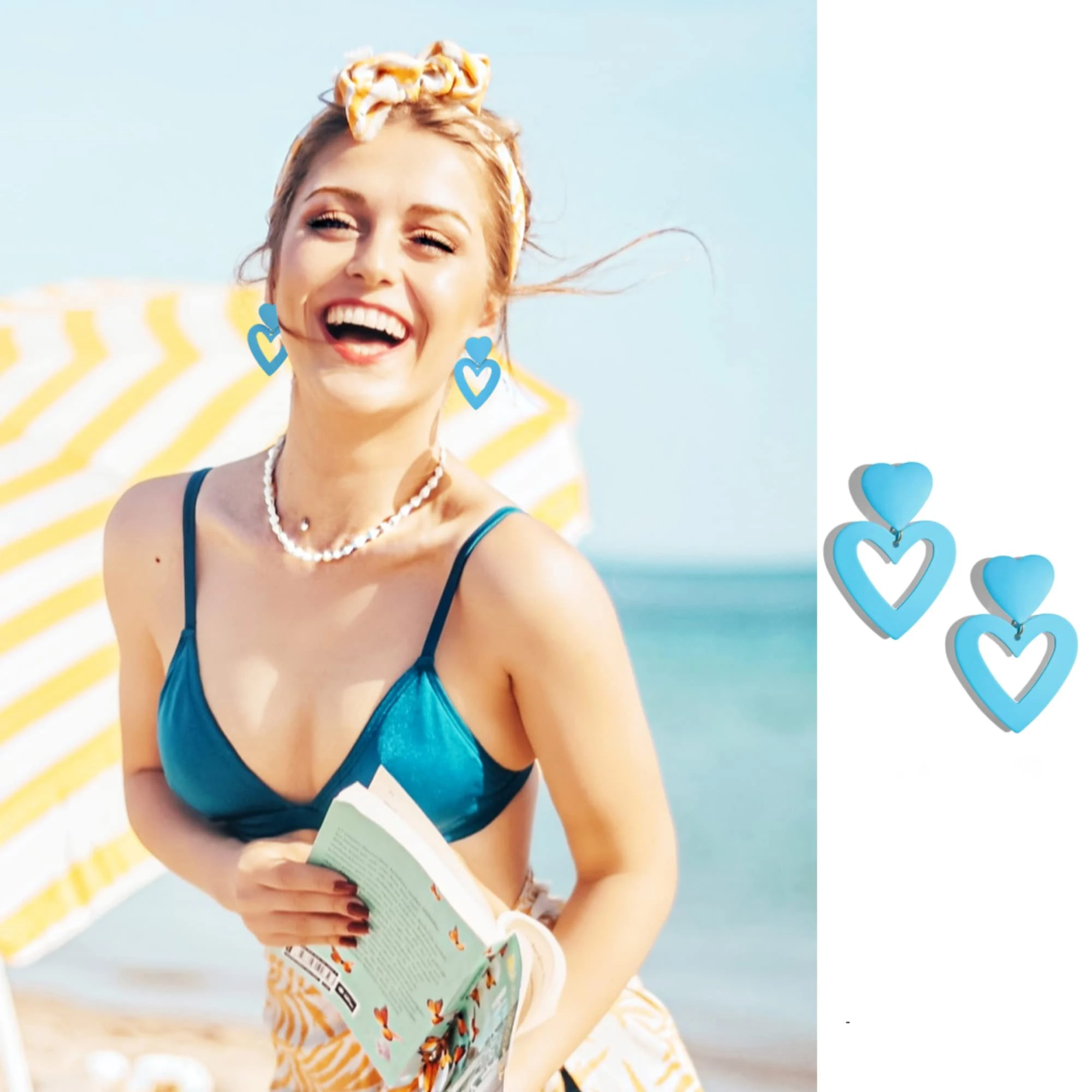 

2023 Double Heart Earrings For Women Valentine Mother's Day Gift