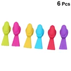 6 шт., силиконовые чехлы с рисунком птиц (разные цвета)