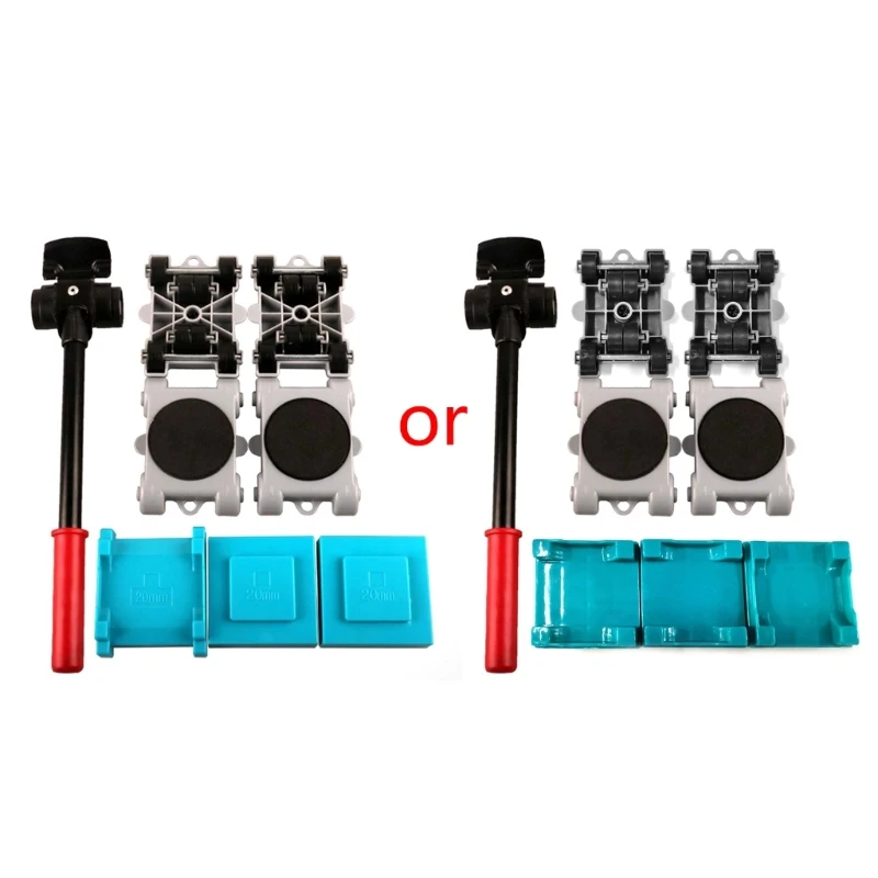

8pcs Furniture Mover Tool Set Transport Shifter Lifter Wheel Heavy Stuffs Moving