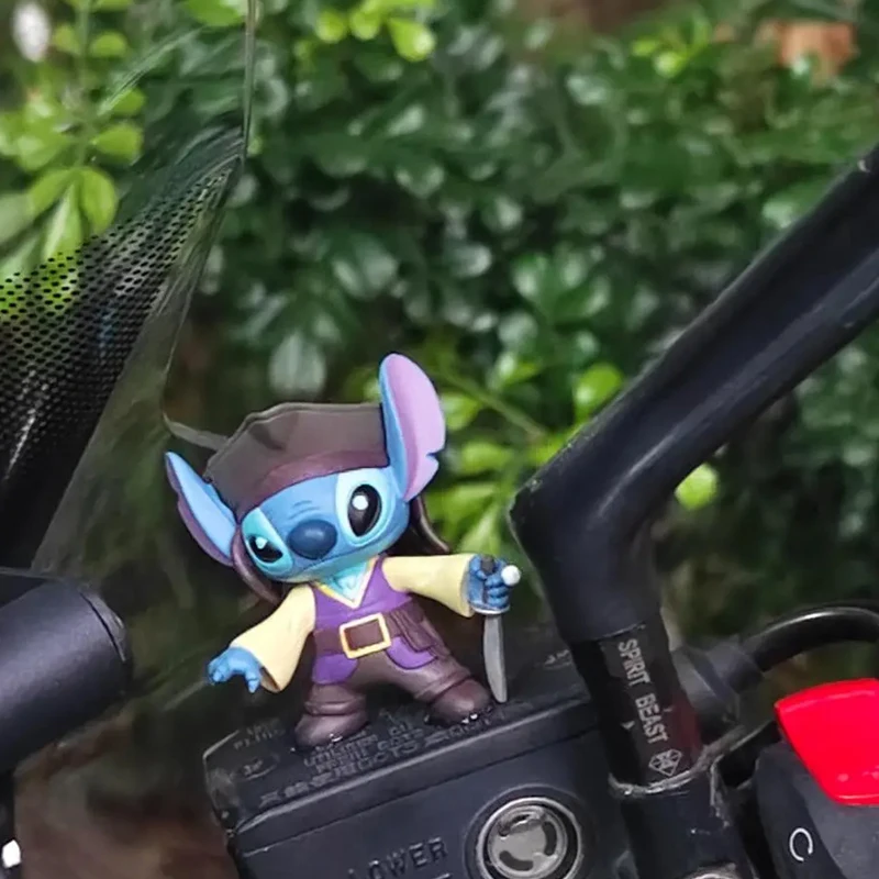 Дисней Стич и Капитан Джек Воробь Пиратская Фигурка Брелки Декор Подвеска