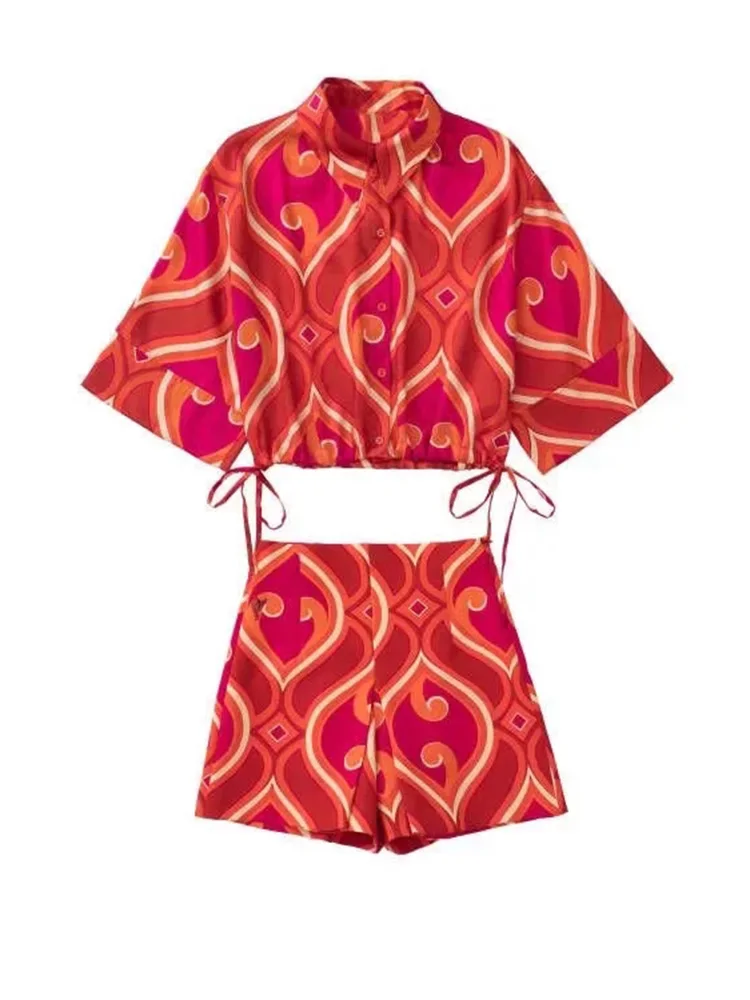 Xikom 2022 Женский комплект из двух предметов модные обтягивающие укороченные