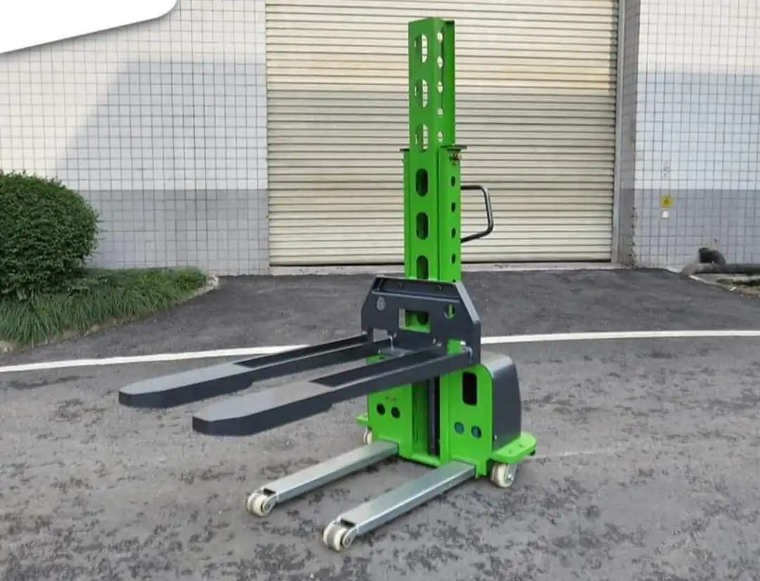 Полуэлектрический проволочный подъемник тележка-штабелер 500 кг 1 6 м