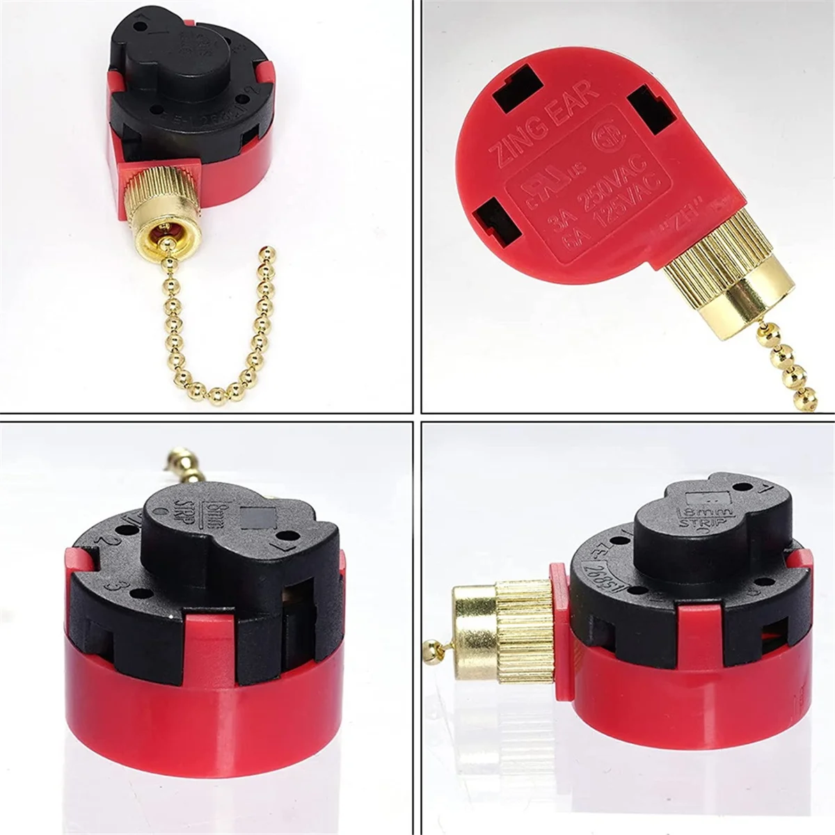 3 шт. переключатель потолочного вентилятора скорости 4 провода