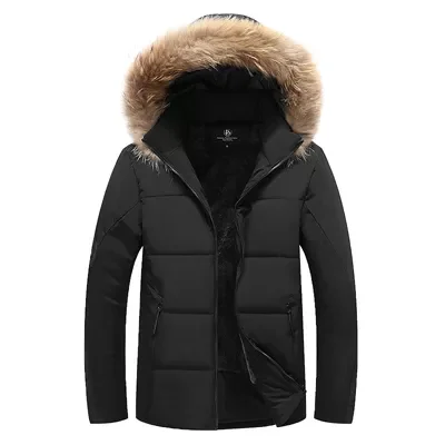 Thermal Down Cotton Parkas Male Casual Hoodies Faux Fur Collar Warm Coats 8XL 9XL,TA223 Winter Men Bomber Jacket Thick