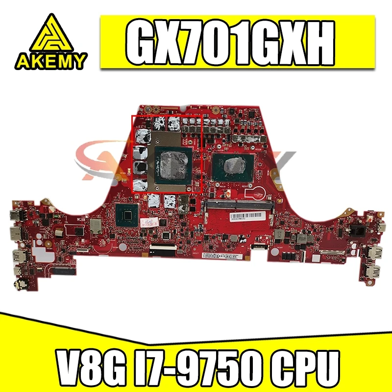 

Оригинальная материнская плата GX701GXH V8G I7-9750 процессор 16 Гб ОЗУ для ASUS GX701G GX701GX GX701GXH протестированная Материнская плата ноутбука ОК