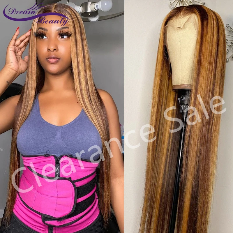 Акция недорогие волосы #4/27 светлые человеческие со шнуровкой для женщин прямые