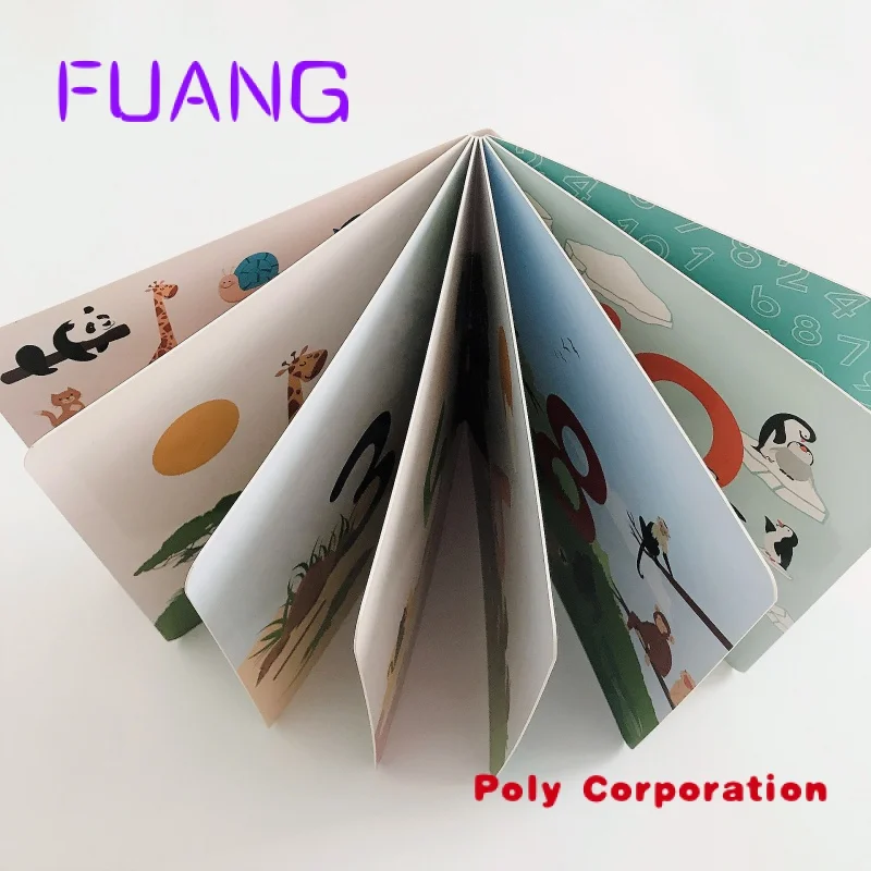 Custom-made children board book printing thick cardboard book for preschool education