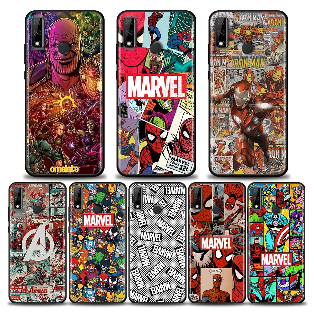 

Marvel Comics Avengers Heros Silicone Case For Huawei Y6 Y7 Y9 2019 Y6p Y8s Y9a Y7a Soft Case Cover Mate 10 20 Lite 40 Pro Plus