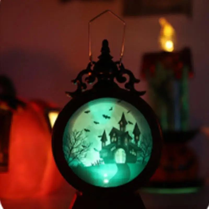 Фонарь для Хэллоуина декоративный меняющий цвет тыквы