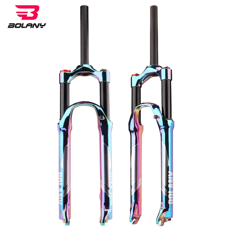 

Bolany Mountain Bike Front Fork Gas Fork 27.5/29-Inch Air Pressure Suspension Fork Bicycle Accessories