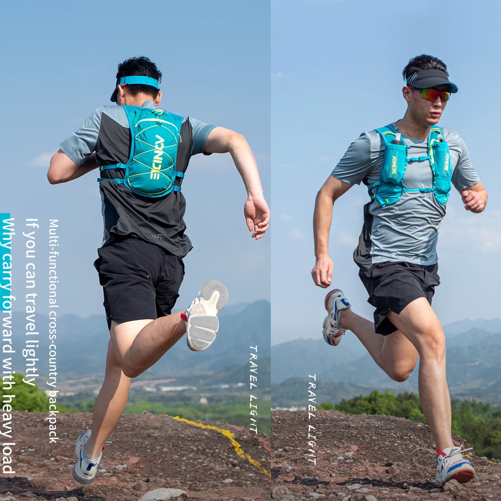 Уличный спортивный рюкзак AONIJIE для пересеченной местности бега гидратации жилет