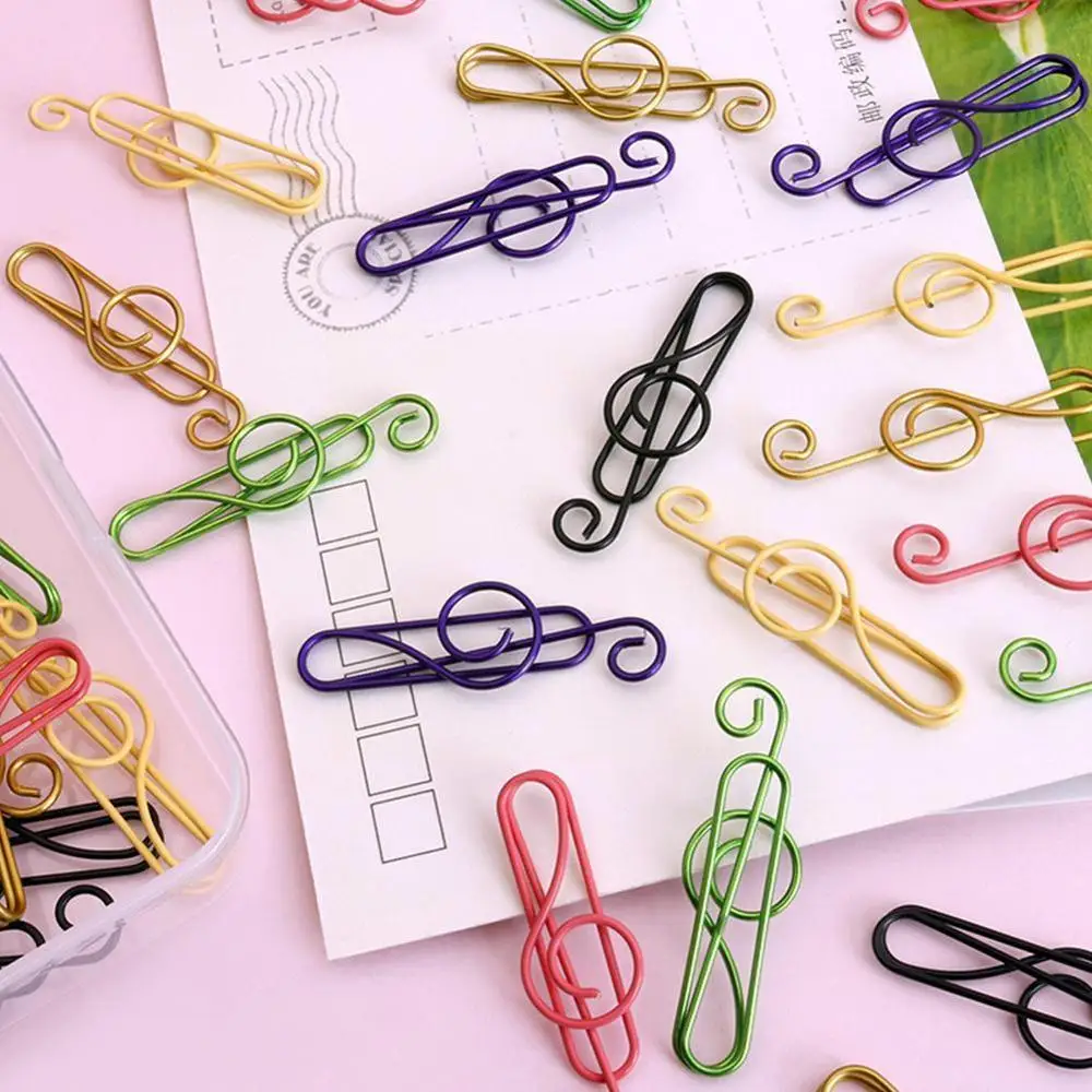 

Music Note shaped Paper Clips Decorative Gold Decor for Office Gold Stationery Gold Paper Clip Wholesale Paper Clips Kawaii D5J6