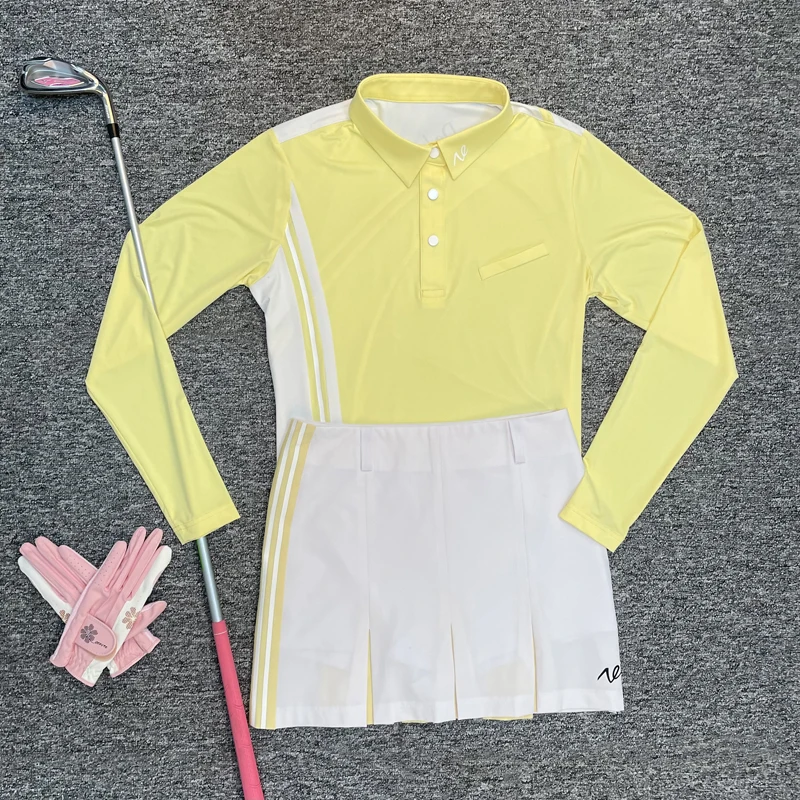

Netls Golf summer and autumn contrast color new women's sunscreen long sleeve quick drying Sports Top comfortable fashion Jersey