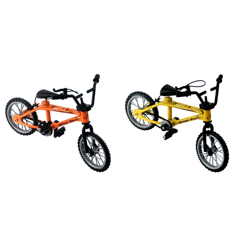 

Модель велосипеда для горного велосипеда 1/10 RC Crawler Axial SCX10 Traxxas TRX4 Tamiya CC01, оранжевая и желтая, 2 шт.