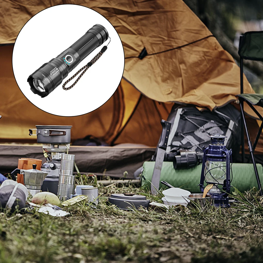 

Aluminium Alloy Flashlight Replacing Type-C Interface Electric Torch