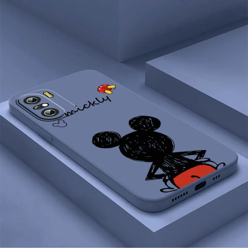 

NEW Mickey Mouse back Phone Case For Xiaomi Redmi K50 K40 10X 10 9T 9AT 9A 9C 9 8A 8 7 6A 5A Gaming Pro Liquid Rope Funda Cover