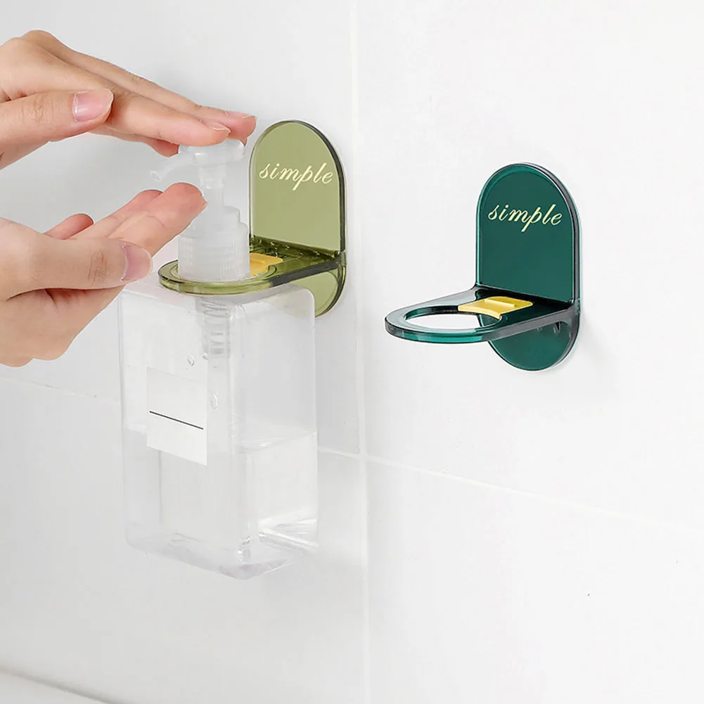 

Shower Head Holder Wall Mounted Shampoo Bottle Shelf Liquid Soap Shower Gel Organizer Hook Holder Bathroom Accessory Easy To Use