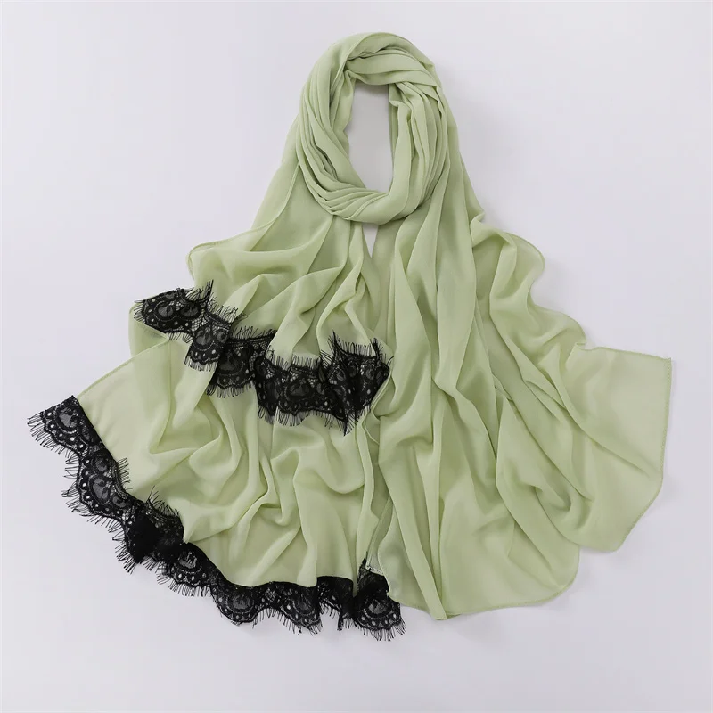 Простой классический кружевной Цветочный пузырьковый шифоновый мгновенный