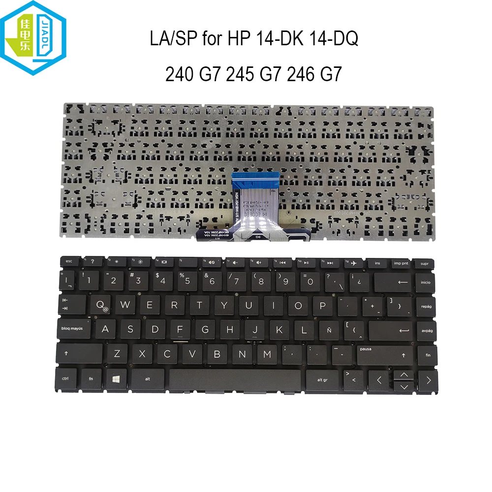 

Laptops Latin fit Spanish keyboard for HP 240 G7 245 G7 246 G7 14-DK 14-DK0000 14-DK1003DX 14-DQ 14-DQ0000 L15599-151 L23241-161
