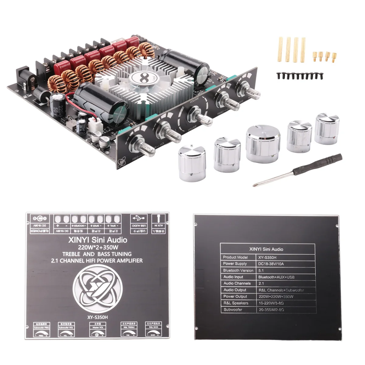 2-канальный модуль цифрового усилителя TPA3251 с Bluetooth сабвуфер высокого и низкого