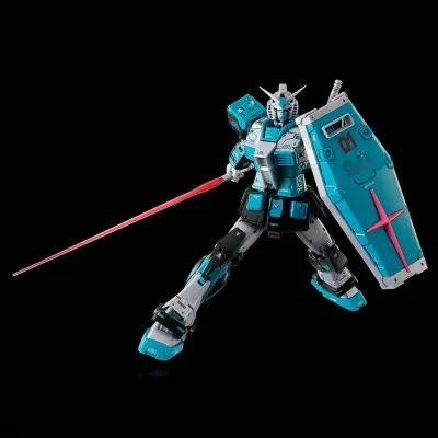 Фото Коллекционная пластиковая модель Bandai RG RX-78-2 Gundam Ver.2.0 Hatsune Miku (Гундам) для самостоятельной сборки, аниме-фигурка, настольное украшение, подарок, игрушка №5