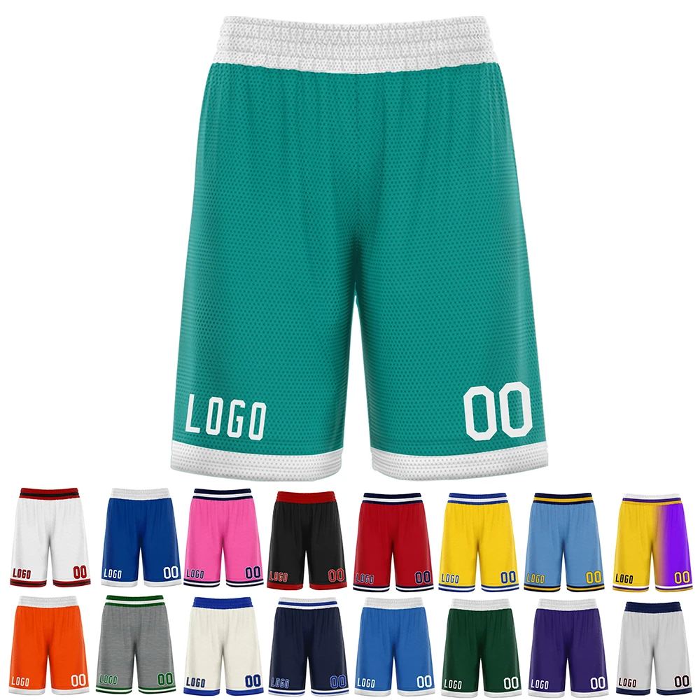 

DIY Custom Baketaball Shorts Customized Print Team Name Double Pocket Fashion Street Outfit Casual SportWear for Mens Womens