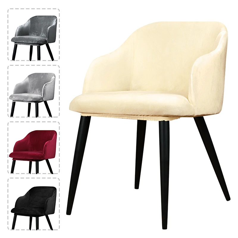 

Velvet And Plaid Armchair Covers Big Size Sloping Wing Bakc King Back Chair Covers Seat Covers For Hotel And Home Party Banquet