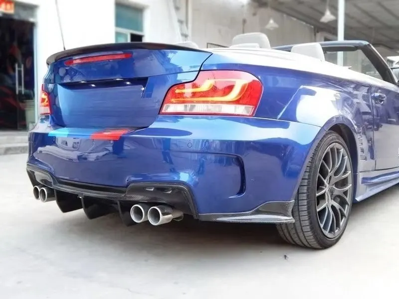 Фото Комплект обвеса из стекловолокна FRP для BMW 1 серии E82 E88 2008-2013 в стиле M1-RZS: передний бампер, боковые пороги, задний бампер №4