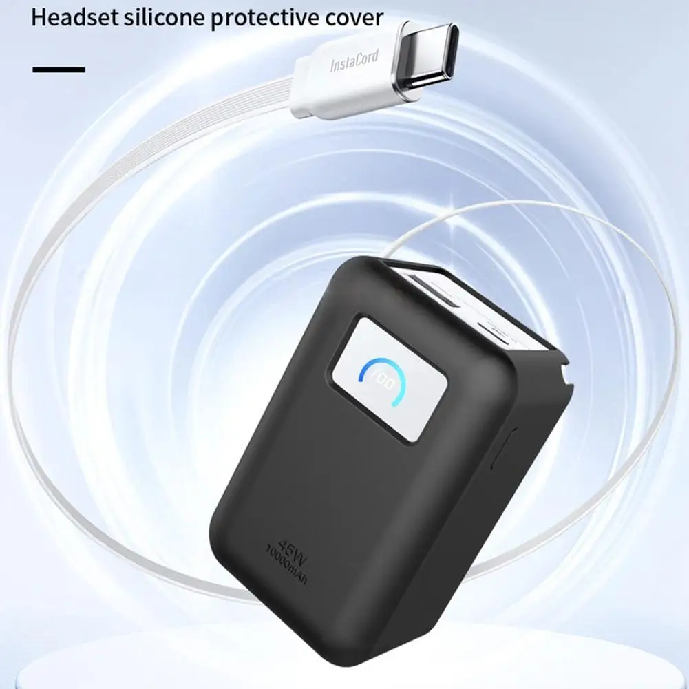Фото Пылезащитный чехол для Anker Nano 45 Вт 10000 мАч Power Bank противоскользящий силиконовый защитный чехол Powerbank с защитой от отпечатков пальцев №5