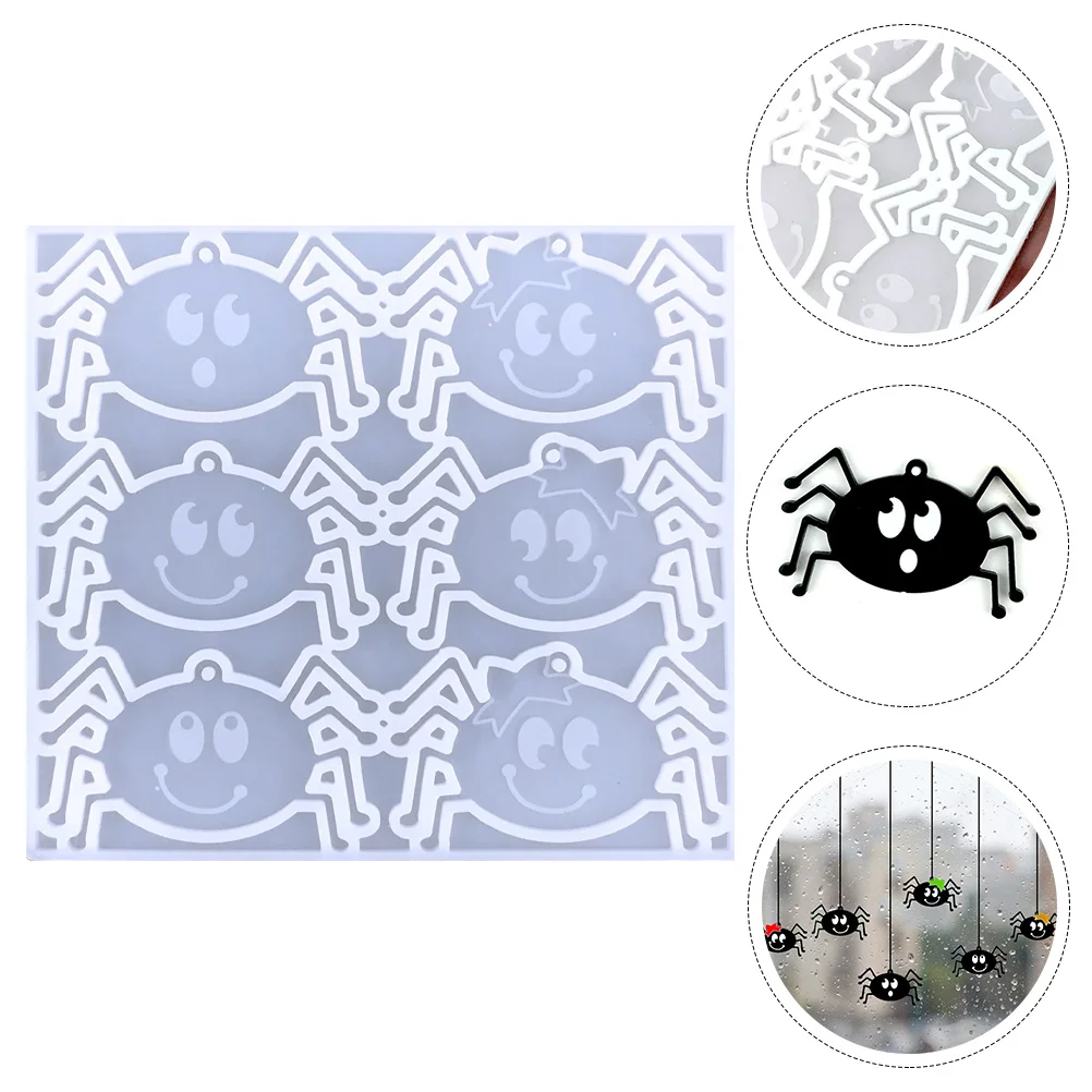 

Mold Spider Molds Silicone Resin Earringcharm Pendant Epoxy Casting Animal 3D Keychain Fondant Clay Key Ring