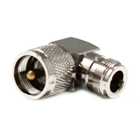 1pc new uhf male plug to n female jack rf coax adapter convertor connector right angle nickelplated wholesale