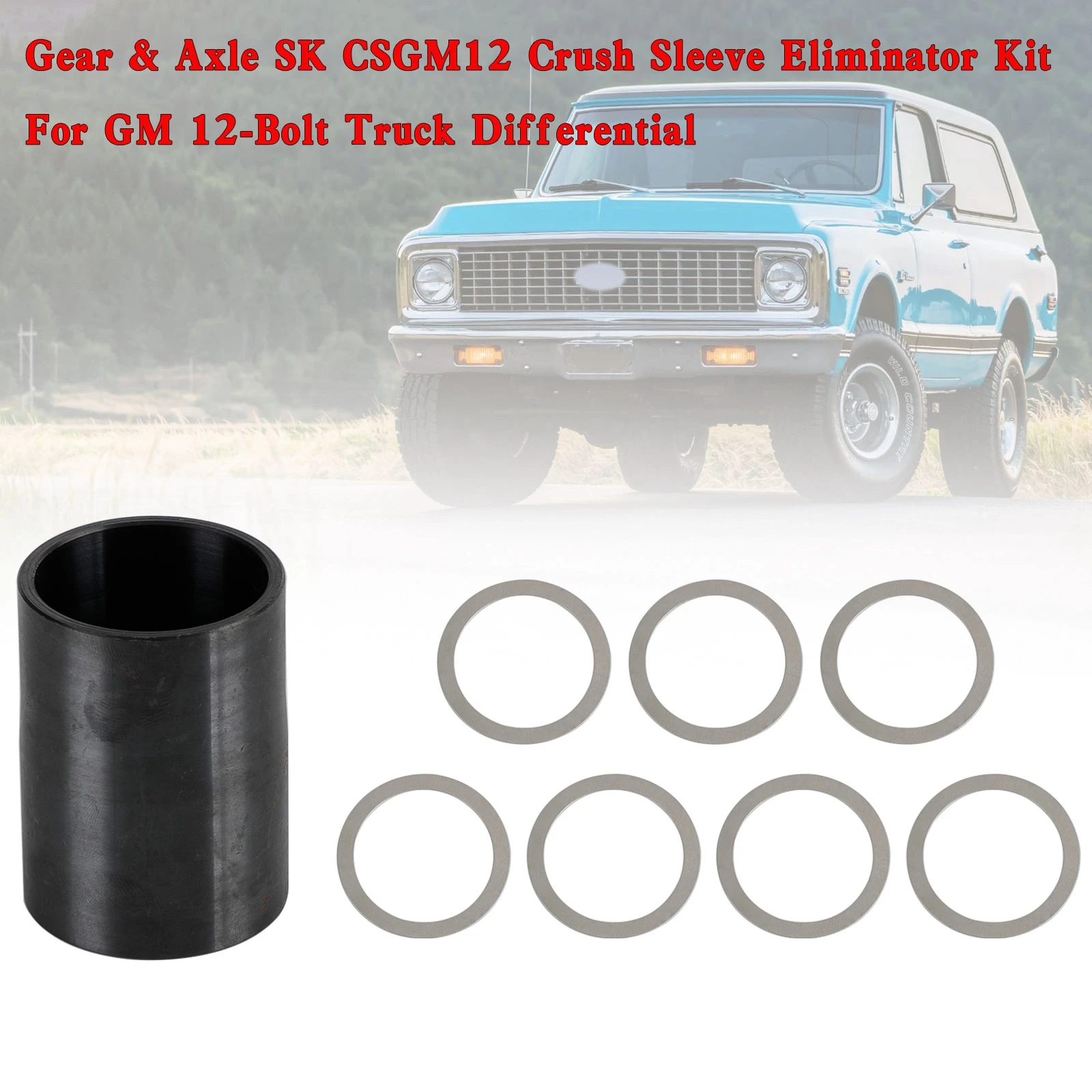 

Areyourshop Gear Axle SK CSGM12 Crush Sleeve Eliminator For GM 12-Bolt Truck Differential Car Accessories