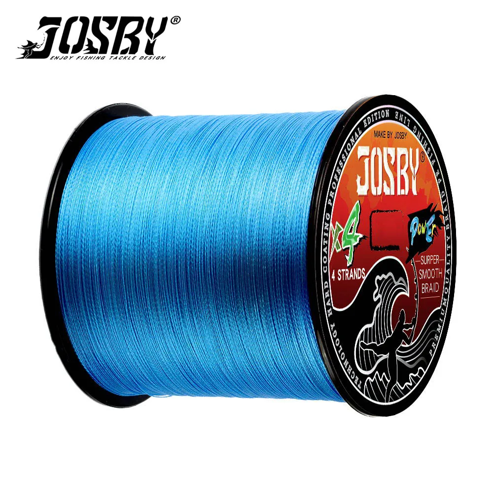 JOSBY 4 Strands Braided Wire 300M 100M Fly Multifilament Fishing Line Pesca 22-90LB Carp Sea Saltwater FreshwaterJapan PE Fishin