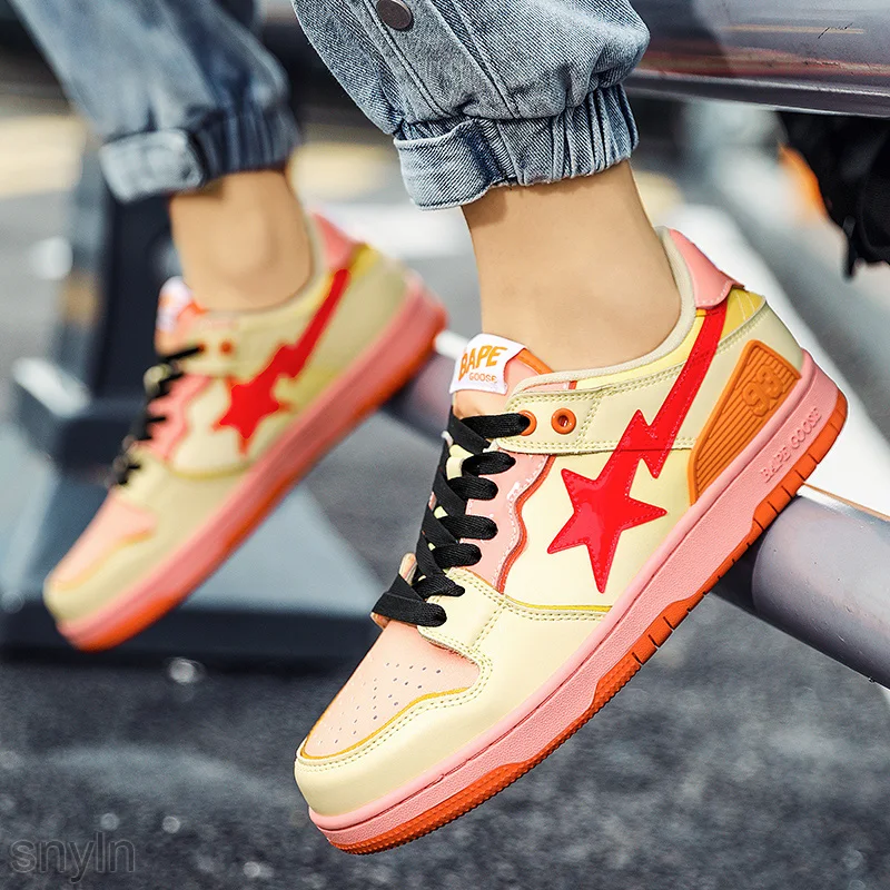 2022 China Brand BapeGoose Skate 8 Star Men and Women Sneakers Women Trainers Runners Low Walking Running Shoes