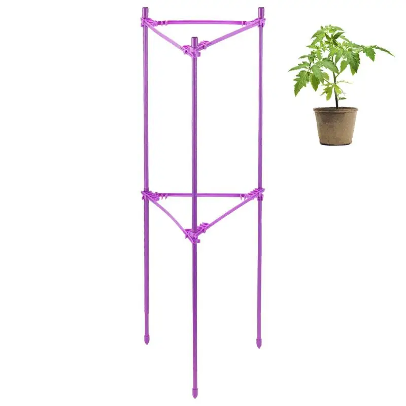 

Tomato Cages For Garden Adjustable Stake Arms Garden Plants Stakes Climbing Trellis Ergonomic Deformable Plant Supports Promote