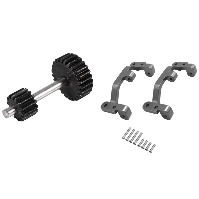 

1 комплект, металлические шестерни с мотором 370 для коробки передач WPL и 1 комплект металлических тяговых стержней для радиоуправляемого авт...