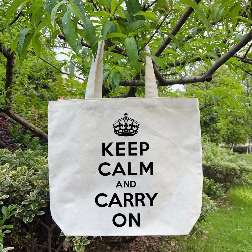 

Холщовая сумка Keep Calm and Carry On