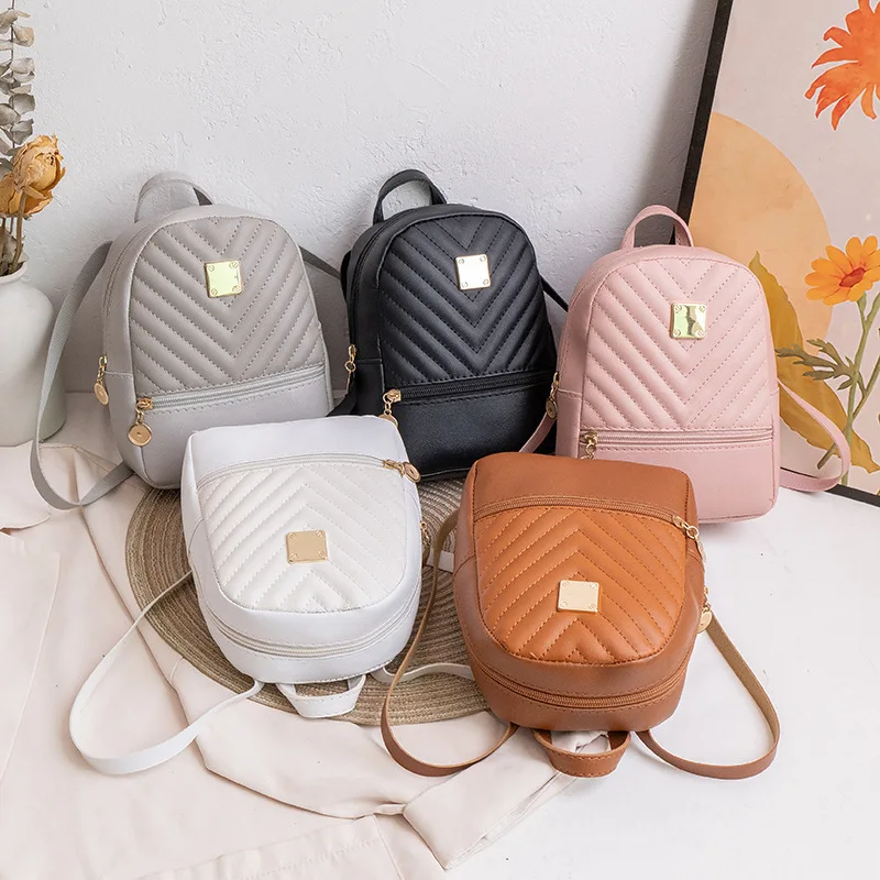 

Small Bag Embroidered Female Backpack 2022 New Ladies Niche Large Capacity Backpack Bookbag