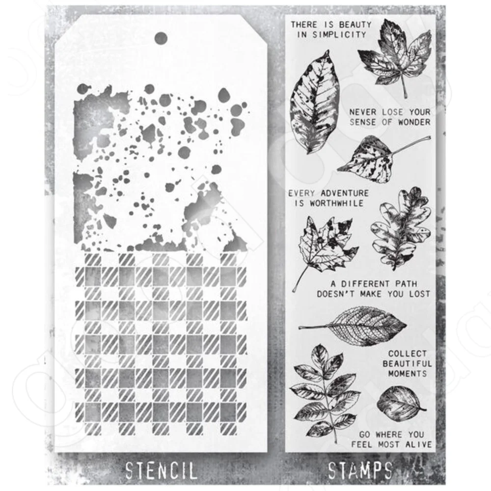 

Natural Wonder Stamps and Stencil Scrapbook Diary Decoration Embossing Template Diy Greeting Card Handmade 2022 New Arrival