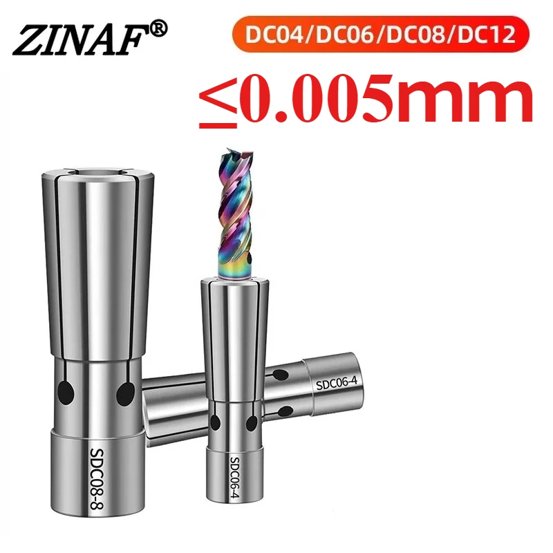 Высокоточная 0,005 прецизионная цанга постоянного тока DC4 DC6 DC8 Цанга патрона DC12 с откатной цангой Высокоточный пружинный держатель инструмента постоянного тока
